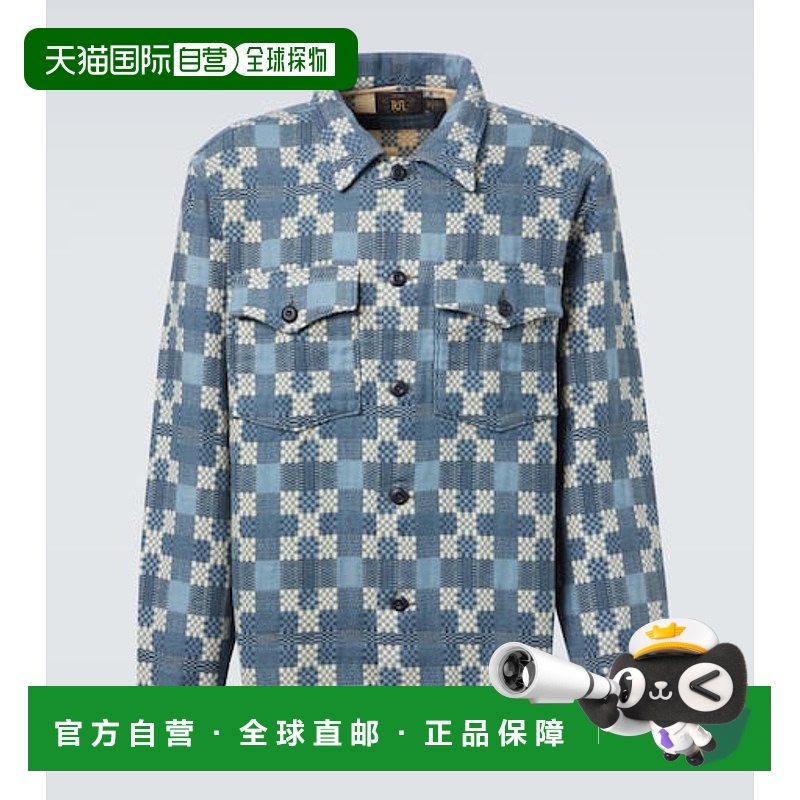 1h可退 潮奢 RRL 拉夫 劳伦RRL 男士 格纹棉质衬衫式衬衫