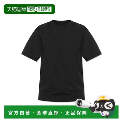 RICK OWENS 女士T恤 RP02E4200JA09 AW2025 黑色 ‘Shielding’ s