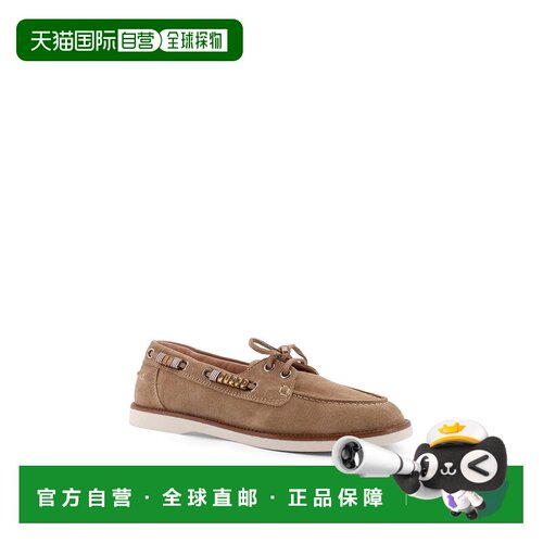 PINKO 女士芭蕾乐福鞋 SD0539P002I35 SS2026 浅棕色 圆头乐福鞋