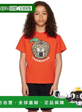1h可退 潮奢 undercover 高桥盾 男童 橙色印花儿童 T 恤童装 UC1
