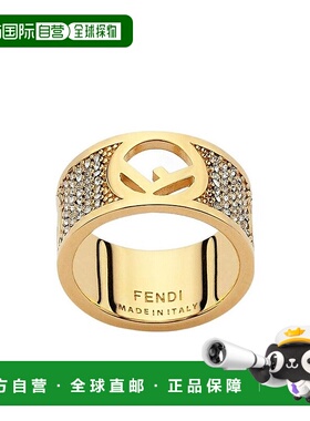 FENDI 女士戒指 8AH5386GXF089U AW2022 黄色 F Is Fendi 宽边戒