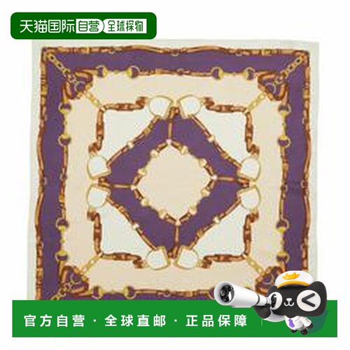 GUCCI 女士围巾 8476733G0019971 CO 紫色 SCARF BIT ROTATION 90