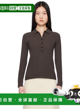1h可退 潮奢 Arch4 女士 棕色 Mable Polo 衫 KNJP24207B针织衫