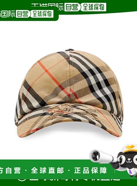 BURBERRY 男士帽子 8085723 AW2024 卡其色 BURBERRY CHECK BASEB