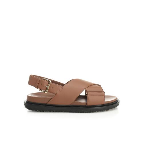 MARNI 女士凉鞋 FBMS015701P3614ZO238 AW2025 棕色