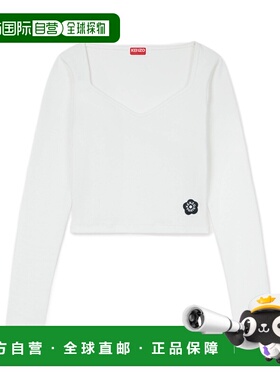 KENZO 女士T恤 FE62TS1274SR01 CO 白色 长袖针织女装T恤高档
