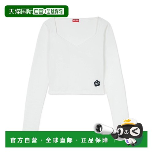 KENZO 女士T恤 FE62TS1274SR01 CO 白色 长袖T恤针织高档
