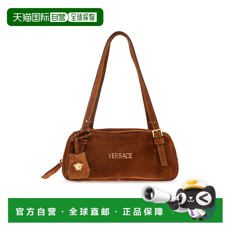 VERSACE 女士斜挎包 10157921A098921NG8V CO 棕色 Suede shoulde