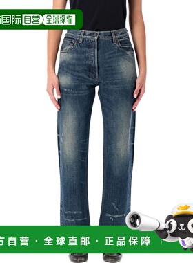 PRADA 女士休闲裤 GFP5361631F0008 AW2025 蓝色 Prada straight-