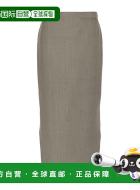 GIVENCHY 女士半身裙 BW40TH15HP007 SS2024 灰色 侧拉链半身裙