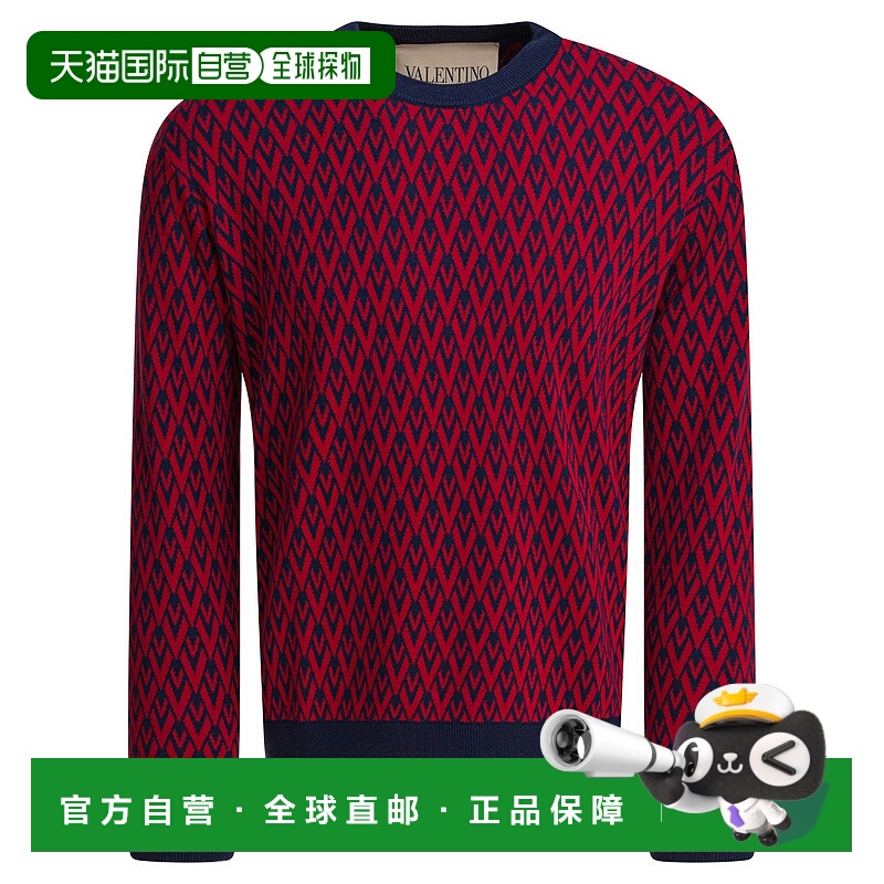 1h可退 VALENTINO 男士针织衫 7V3KC33KAR0BR5 AW2025 蓝色