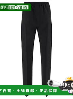 GIVENCHY 男士休闲裤 BM51DG100H001 AW2024 黑色 Wool-blend tro