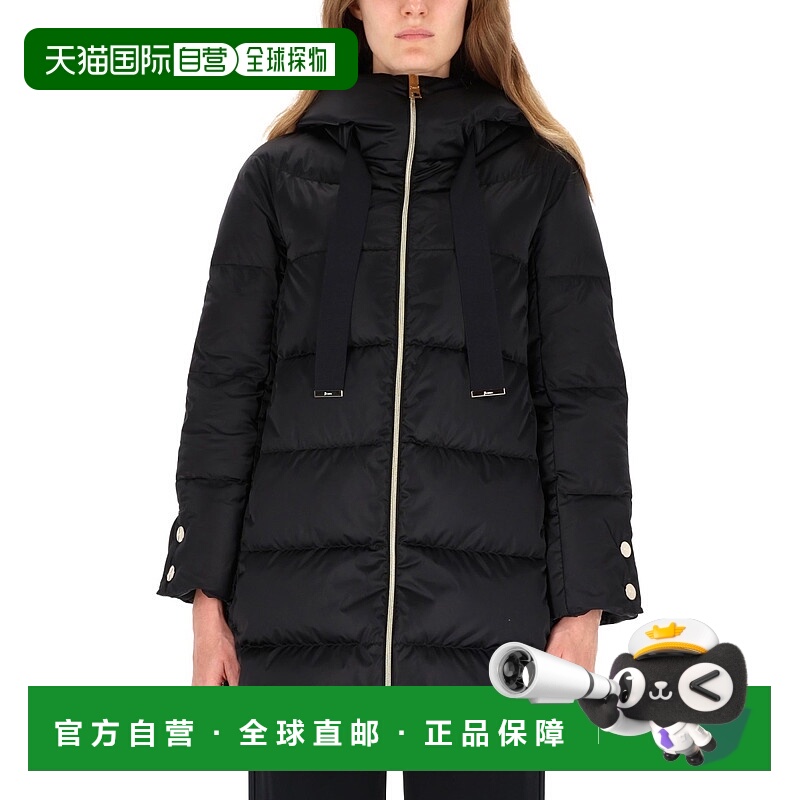 1h可退 HERNO 女士外套 PI1304D12170Z9300 AW2025 黑色 A-SHAPE