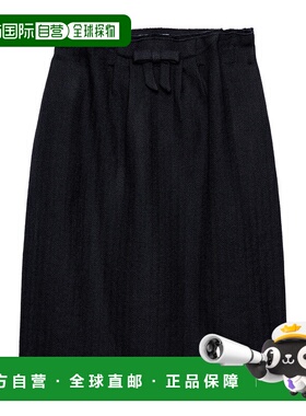 PRADA 女士半身裙 P134ZG18DESOOOF0008 AW2025 黑色长裙a字裙