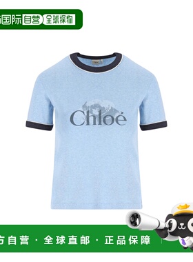 1h可退 潮奢 Chloe 蔻依 女士 標誌印花圓領 T 卹 CH25WJH03198