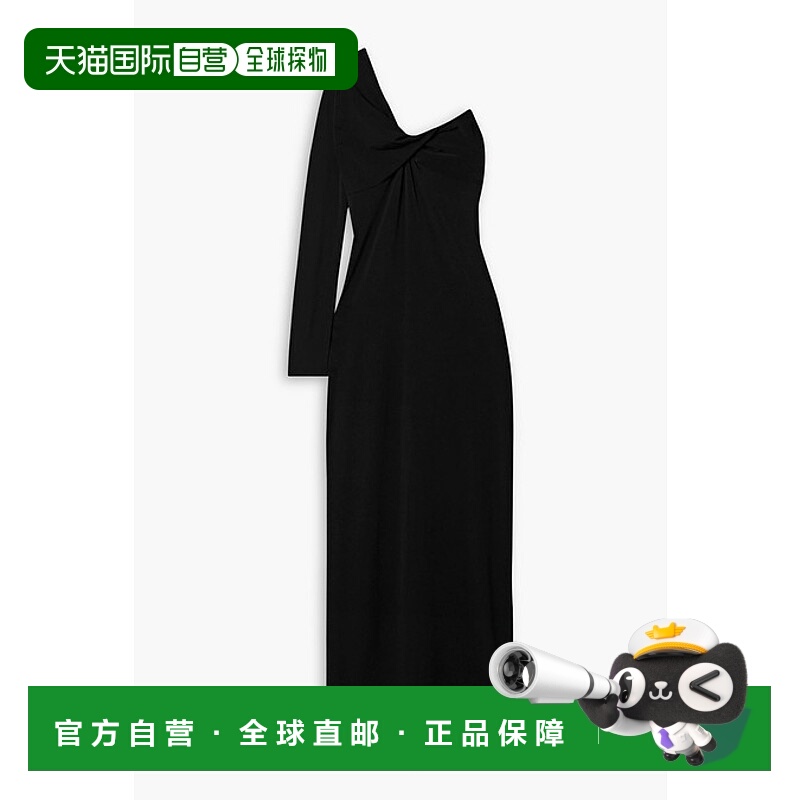 1h可退 潮奢 Courreges 女士 单袖扭曲弹性针织长款连衣裙 124JRO