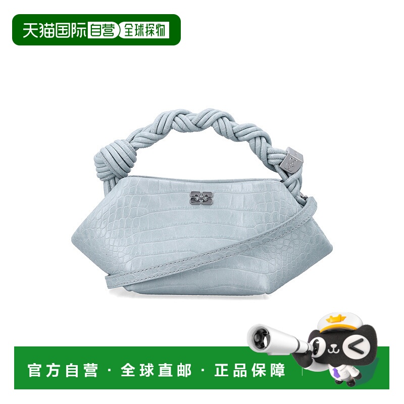 GANNI 女士斜挎包 B21000491142500C SS2026 蓝色 BOU MINI CROCC