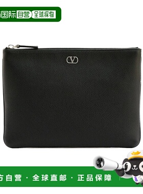 VALENTINO 男士化妆包 YP0AP5UAG0NO AW2025 黑色 拉链手拿包