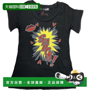 MOSCHINO 黑色女装 女士T恤 AW2021 W4E8701M34184183 1h可退