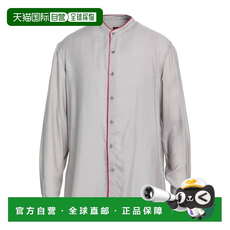 1h可退 潮奢 armani 阿玛尼 男士 衬衫 grey灰色 舒适时尚,男装,衬衫,淘宝优惠券,粉丝福利购,淘宝优惠卷