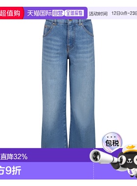 CHLOÉ 女童牛仔裤 C20459Z04 SS2025 蓝色 腰带环牛仔裤
