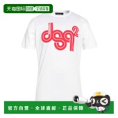 潮奢 舒适时尚 Dsquared2 男士 1h可退 white白色 二次方 T恤