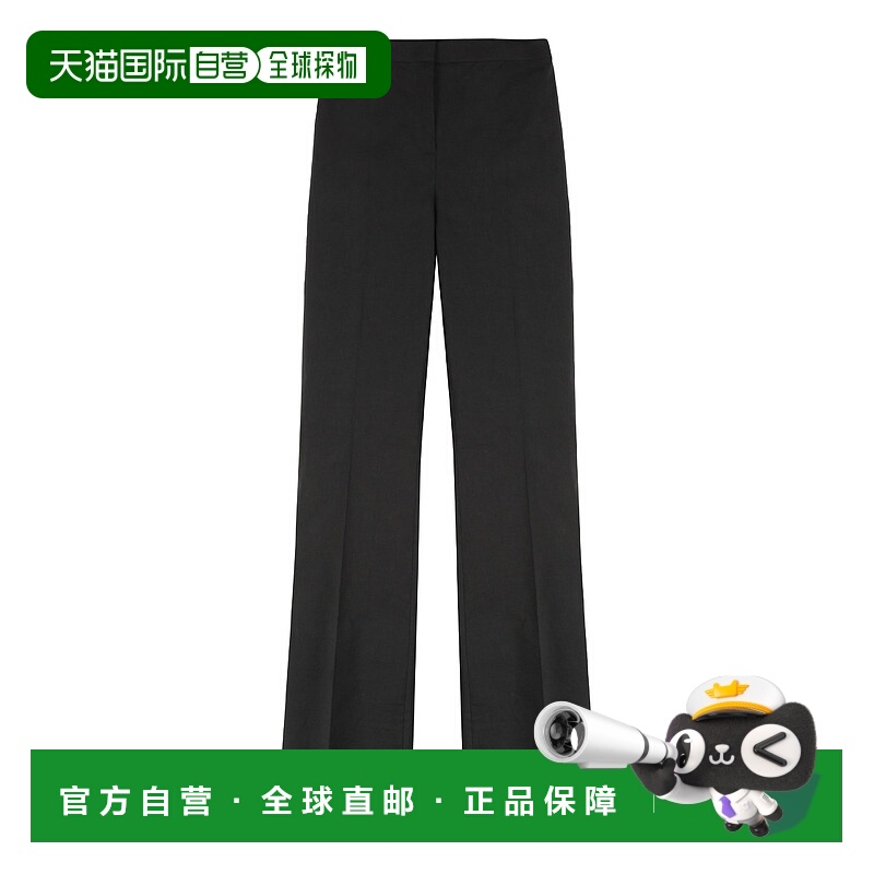 1h可退 PINKO 女士休闲裤 104690A0IMZ99 SS2025 黑色 Pollo flar