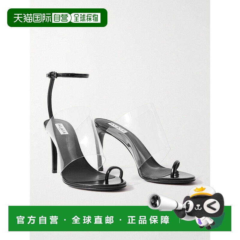 1h可退 潮奢 Alaia 女士 PVC 不对称漆皮凉鞋 AA3S116CK299999NOI