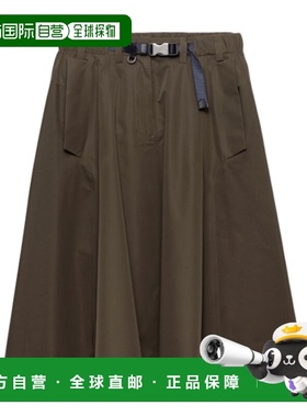 PRADA 女士半身裙 21H02518UUSOOOF0334 SS2026 军绿色长裙a字裙