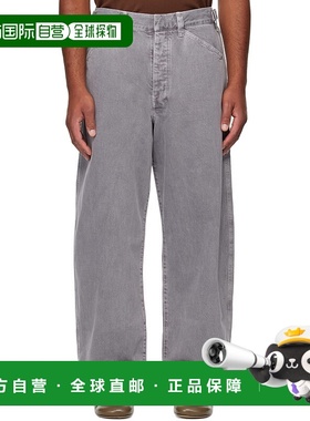 1h可退 潮奢 Lemaire 男士 灰色 Maxi Workwear 牛仔裤 PA1244LD1