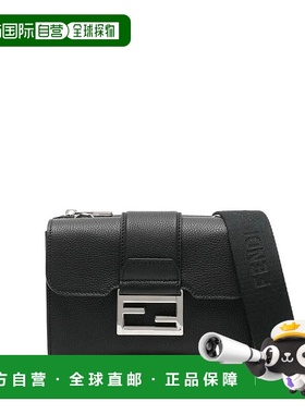 FENDI 男士单肩包 7VA649APDR0 SS2025 黑色 Fendi Full-Grain Le