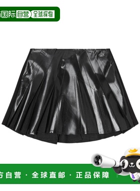 DIESEL 女士半身裙 A209910SLCF93R SS2026 黑色 短款褶裙包臀裙