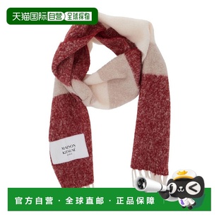 潮奢 條紋圍巾 MAISON 男士 PM06203WA0022围巾 KITSUNE 1h可退