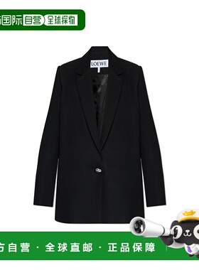 LOEWE 女士外套 S359Y03XA60BLACK AW2025 黑色 Wrap-front blaze