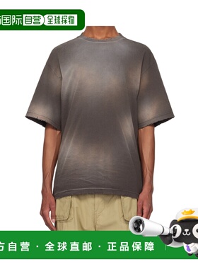 WE11DONE 男士T恤 WDTT324726UCH AW2024 黑色 短袖T恤