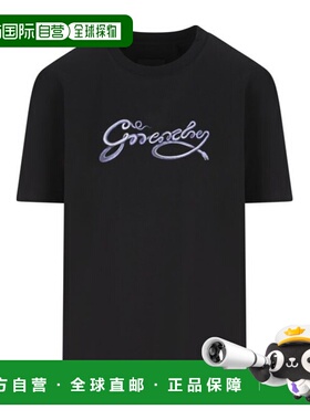 GIVENCHY 女士T恤 BW70EKP705001 SS2025 黑色 Snake-Print T-Shi