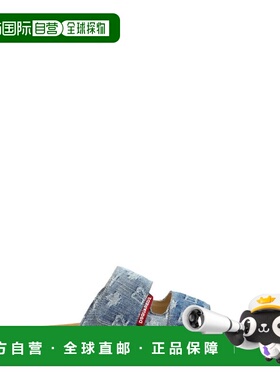 1h可退 潮奢 Dsquared2 二次方 男士 蓝色 D2 Monogram 凉鞋 FSM0