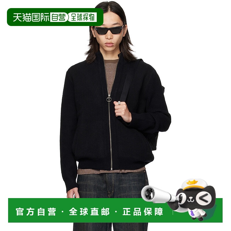 1h可退 潮奢 Barbour 巴伯尔 男士 黑色 Milburn Zip Up 开衫 MKN