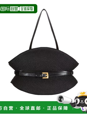 BALMAIN 女士手提包 GN1DQ023TFRF0PA SS2026 黑色 搭扣单肩包