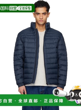 1h可退 潮奢 BOSS 波士 男士 海军蓝 Water-Repellent Mixed Quil