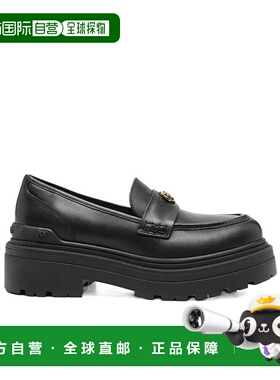 PINKO 女士凉鞋 SD0403P001Z99 AW2025 黑色 圆头乐福鞋