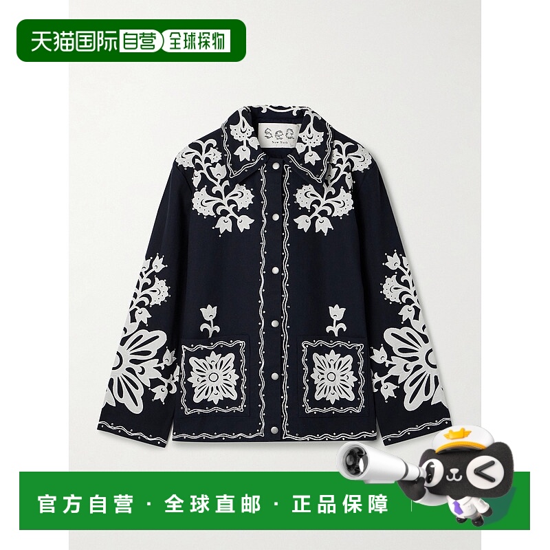 1h可退 潮奢 SEA 海洋 女士 Liliana 铆钉嵌花棉质帆布夹克 PF250