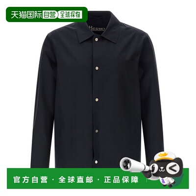 HERNO 男士衬衫 GI000318U12301SZ9294 SS2026 黑色