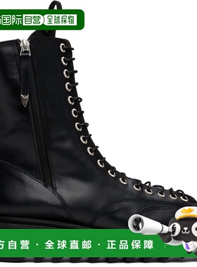 1h可退 潮奢 Toga Pulla 男士 黑色系带中筒靴 FTVRM113209005