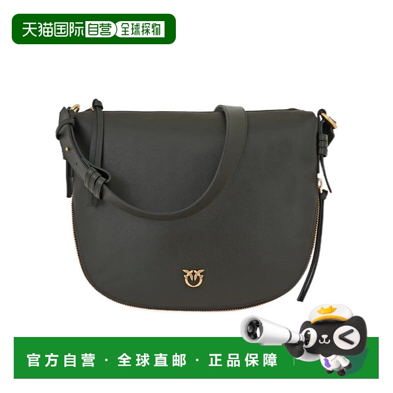 1h可退 PINKO 女士单肩包 105113A0QOK35Q AW2025 黑色 拉链单肩