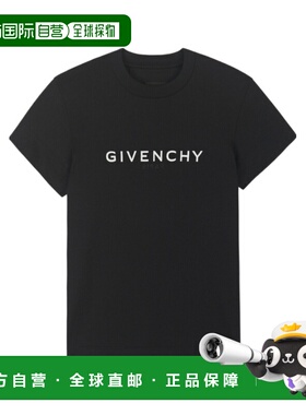 GIVENCHY 女士T恤 BW707Z3Z5W001 CO 黑色 Black cotton oversize