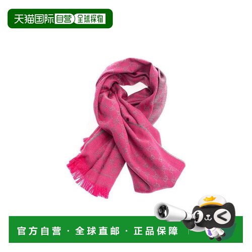 GUCCI 女士围巾 4111153G2001372 AW2018 花色 GG wool scarf in