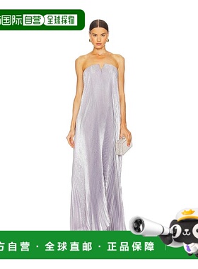 1h可退 潮奢 L'IDEE 女士 黑色打结领睡裙 BLACKTIEGOWN连衣裙