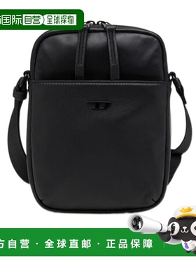 DIESEL 男士双肩包 X10308P2809T8013 AW2025 黑色 Rave 拉链斜挎