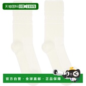 潮奢 中筒袜 Sacai 灰白色 1h可退 Logo 女士 Pile 2501045S